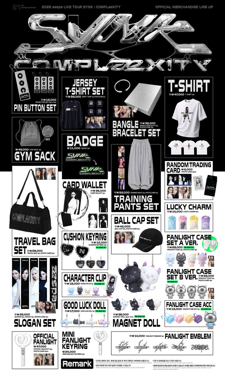 (PRE-ORDER) AESPA - [2026-27 LIVE TOUR -SYNK : COMPLaeXITY] OFFICIAL MD
