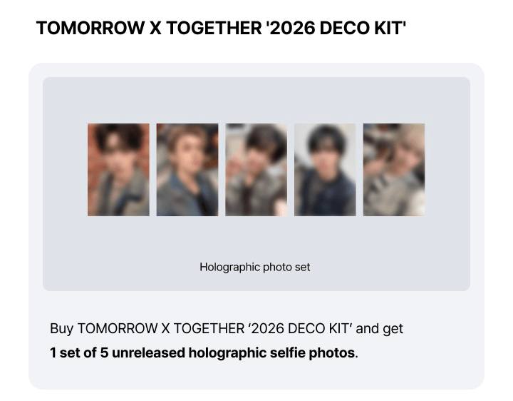 (PRE-ORDER) TXT - 2026 Deco Kit