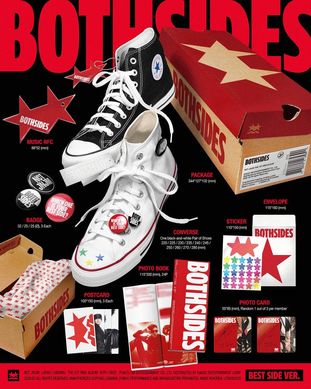 (PRE-ORDER) NCT JNJM JENO JAEMIN - 1st Mini Album [Both Sides] (Best Side ver.)