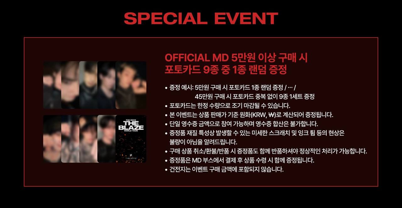 (PRE-ORDER) THE BOYZ -  [THE BLAZE] WORLD TOUR in SEOUL Official MD