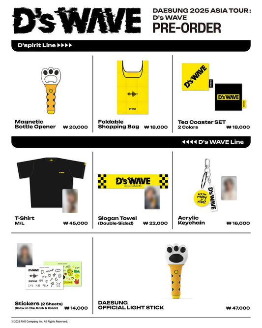 (PRE-ORDER) BIGBANG Daesung - 2025 Asia Tour : D’s Wave Official MD
