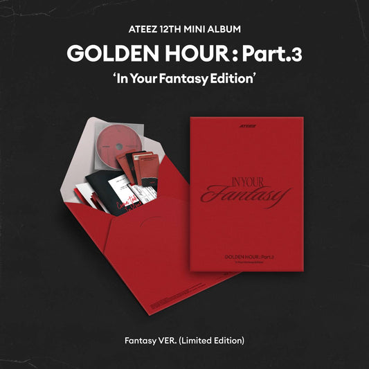 (PRE-ORDER) ATEEZ - 12th Mini Album [Golden Hour : Part.3 In Your Fantasy Edition] (Limited Edition)