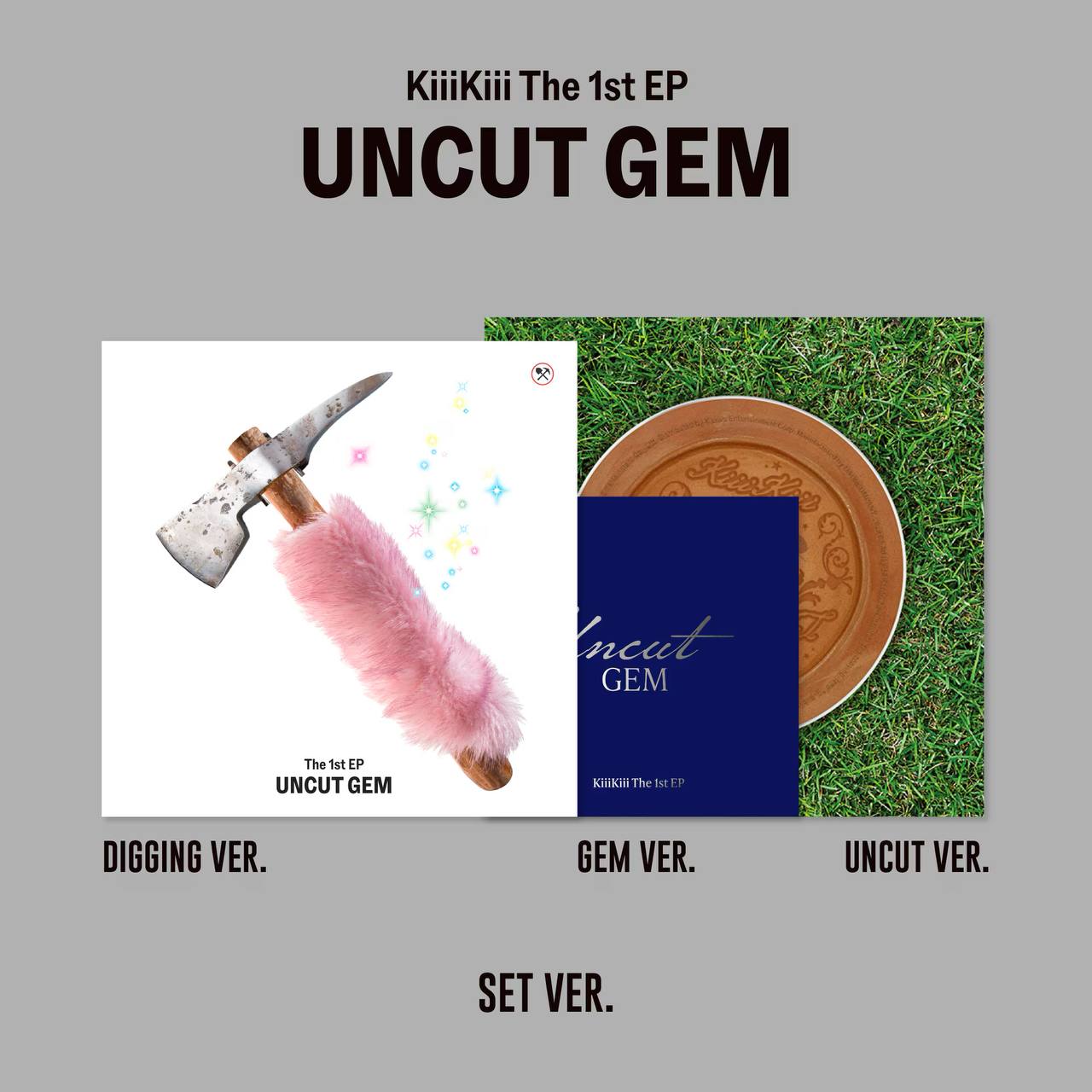 (PRE-ORDER) KiiiKiii - The 1st EP [UNCUT GEM] (Digging ver.)
