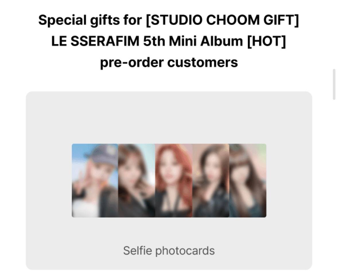 (PRE-ORDER) LE SSERAFIM - [HOT] (Lucky Draw Event)