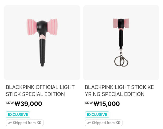 (PRE-ORDER) BLACKPINK. - Official Lightstick & Keyring Special Edition