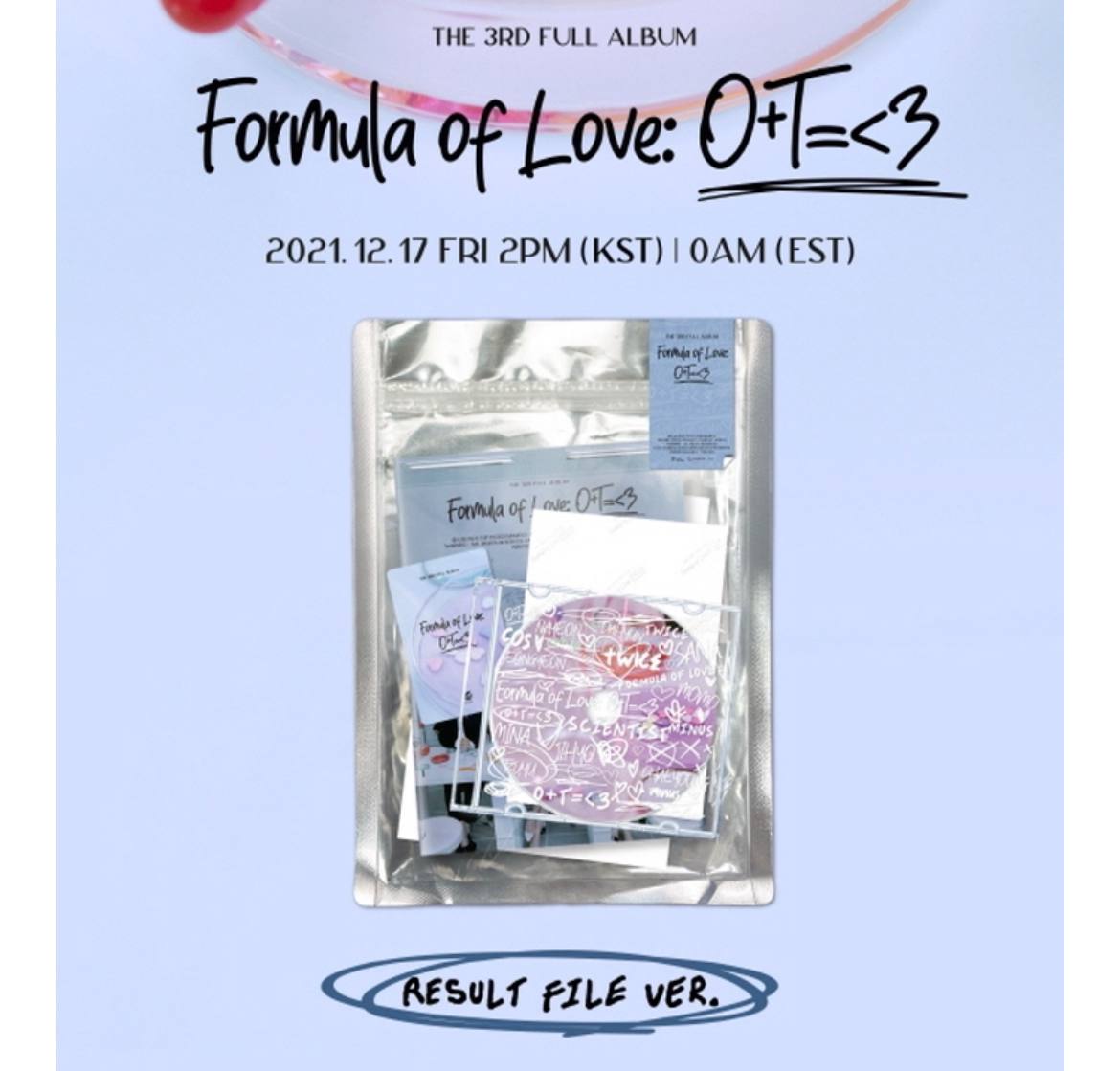 TWICE 3rd Album Formula Of Love : O+T=<3 (Result File Ver)